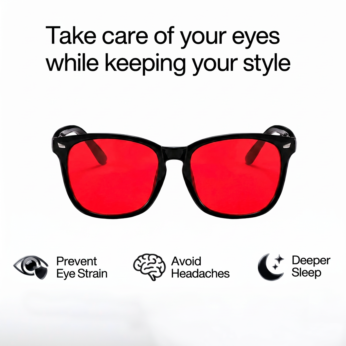 OFFBLUE™ Red Lens Glasses